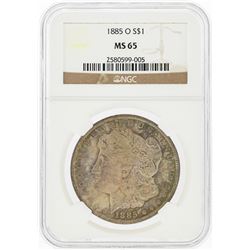 1885-O $1 Morgan Silver Dollar NGC Graded MS65