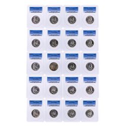 Set of (20) 1963-D Franklin Half Dollar Coins PCGS MS64