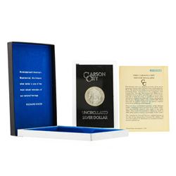 1880-CC $1 Morgan Silver Dollar GSA w/COA