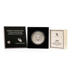 2010 America the Beautiful 5oz Silver Coin Hot Springs