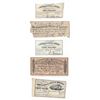 Image 1 : Lot of (5) Assorted Confederate CSA Bonds