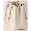 Image 4 : Authentic Chanel Grand Shopping Tote White Caviar Leather Silver Hardware GST