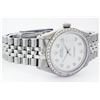 Image 3 : Mens Rolex Stainless Steel Mother Of Pearl Diamond Datejust Wristwatch