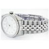 Image 9 : Mens Rolex Stainless Steel Mother Of Pearl Diamond Datejust Wristwatch