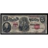 Image 1 : 1907 $5 Large Size Woodchopper Legal Tender Note