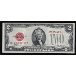 1928-E $2 Red Seal Legal Tender Bank Note