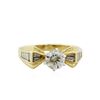 Image 2 : 14KT Yellow Gold 1.71ctw Round Brilliant Cut Diamond Engagement Ring