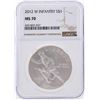Image 1 : 2012-W $1 Infantry Silver Coin NGC Graded MS70