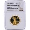 Image 1 : 1987-P $25 American Gold Eagle Coin NGC Graded PF69 Ultra Cameo
