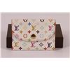 Image 2 : Authentic Louis Vuitton White Multicolor Monogram Mini Wallet/Card Holder