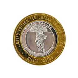 .999 Silver Bill's Casino Lake Tahoe, Nevada $10 Casino Gaming Token Limited Edi