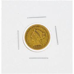 1850 $2 1/2 Liberty Head Quarter Eagle Gold Coin