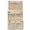 Image 1 : Lot of 1863 10/25/50 Cent Bank of Augusta Fractional Notes