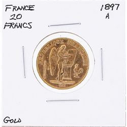 1897A 20 Francs France Gold Coin