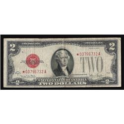 1928-G $2 Red Seal Legal Tender STAR Note