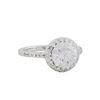 Image 1 : 18KT White Gold 2.86ctw Round Brilliant Cut Diamond Engagement Ring