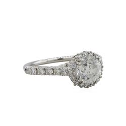 18KT White Gold 2.20ctw Round Brilliant Cut Diamond Engagement Ring