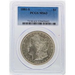1881-S $1 Morgan Silver Dollar PCGS Graded MS63