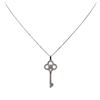 Image 1 : 14KT White Gold 0.47ctw Diamond Pendant With Chain