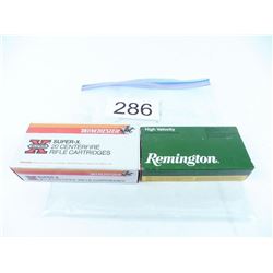 20 rounds 7mmx08 Remington 140 grain corelokt & 20 rounds 284 Winchester 150 grain powerpoint