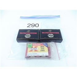 5 rounds 12 gauge rifle slugs & 10 rounds 12 gauge 00 buckshot 2 3/4"