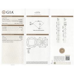 Ideal Square Cut Diamond