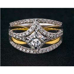 Stylish Ideal Diamond Cut Ring
