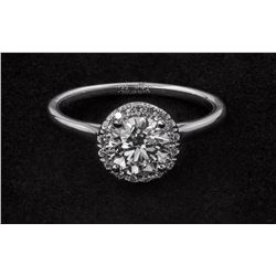 Round Brilliant Halo Ring