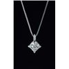 Image 1 : Ideal Square Diamond Necklace