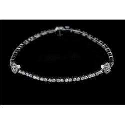 2.82 TCW Ideal Square Diamond Bracelet