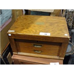 Wood flatware canteen
