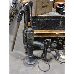 2 vintage Beatty cast iron pumps