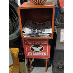 Vintage San Francisco Examiner red newspaper box