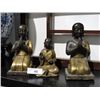 Image 1 : 3 bronze buddha's