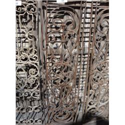 Wrought iron panel