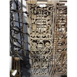 Pair of wrought iron panels
