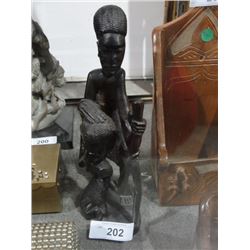 Carved African statue