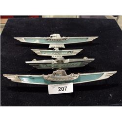 4 Ford Thunderbird emblems