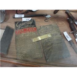 3 Brass plaques