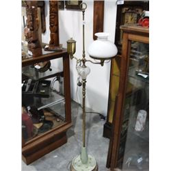 Fabulous floor lamp w/blown glass accent