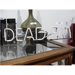 Neon DEAD FM light sign