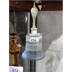 Victorian vaseline glass bell