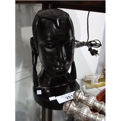 Carved African bust