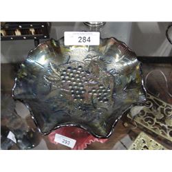 Carnival glass bowl