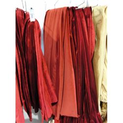 55"x144" red velvet panel