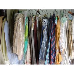 Rack of drapes rack not included