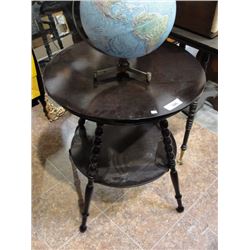 Round two-tier occasional table