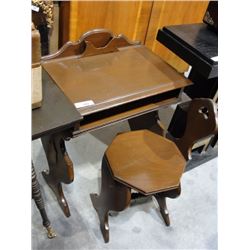 Telephone table and chair