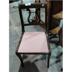 Lyre back chair
