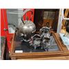 Image 1 : Tray w/ Silverplate tea service